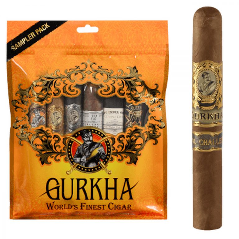 سیگار برگ گورکا Gurkha مدل ۶ عددی زرد